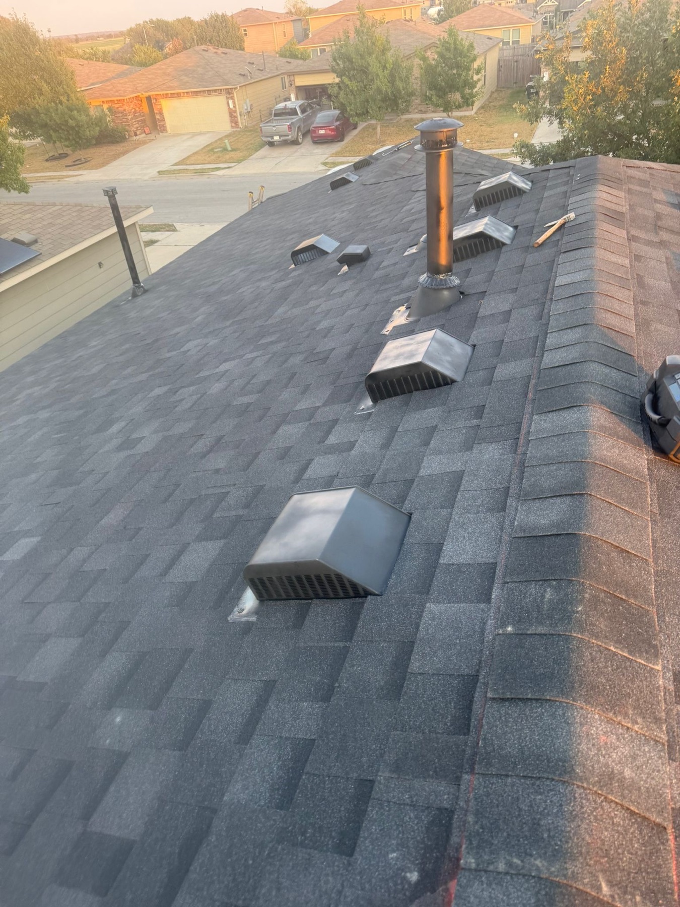 Completed roof replacement in South Austin