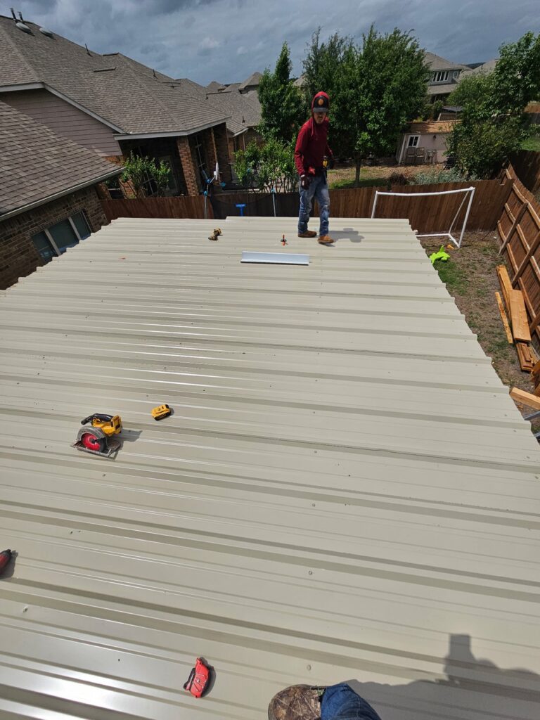 Completed roof in Pflugerville TX